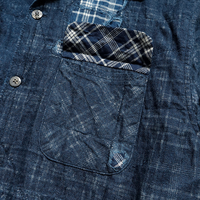 Fabricant de vestes sur mesure, veste de travail vintage en patchwork vieilli pour hommes