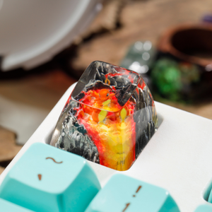 Keycaps Artisanat Forêt Mystique, Keycaps Artisanat Personnalisé, Keycaps Anime Mignons, Keycaps Verts, Ensemble de Keycaps, Keycaps en Bois - Product Image 6