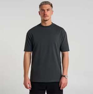 Édition limitée Designer T-shirt pour homme 180gsm-220gsm 100% coton Streetwear Logo personnalisé imprimé surdimensionné Fit fournisseur direct - Product Image 2