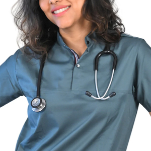 Vêtements médicaux pour femmes en gros, haut de travail et pantalon cargo, uniforme médical, style asiatique, ensemble de soins infirmiers personnalisé - Product Image 4