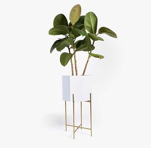 Standard Planters and <b>Pots</b> Decorative Size for Home and Wedding Decor Metal Planters Green Plant Decor - Product Image 4