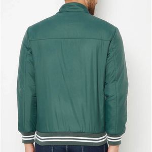 Chaqueta universitaria cómoda para hombre, cuello levantado, diseño personalizado, cierre de cremallera, transpirable, cortavientos Vintage, prendas de vestir exteriores de lona - Product Image 4