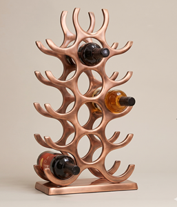 Metal Wine Rack 3 Bottle Capacity Minimalist Design Home Furniture Display Stand Wine Bottle Holder <b>Freestanding</b> Wine Bottle - Product Image 4