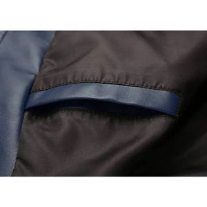 Chaqueta de Cuero Genuino con Cuello Alto, Elegante y de Alta Calidad, Cómoda, Moderna, Transpirable, para Todas las Temporadas, Duradera - Product Image 6