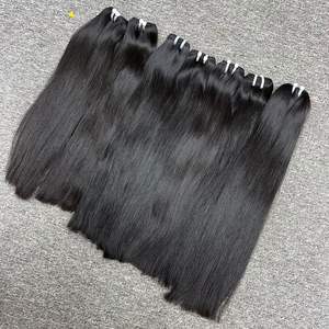Extensions de cheveux de trame vierge de haute qualité 100% Grand stock de cheveux frontaux noirs Nouveaux cheveux crus vietnamiens - Product Image 4
