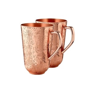 Directo de fábrica, venta al por mayor, sublimación personalizada barata, mini taza de cerveza de café puro, tazas de cobre de mula de Moscú, tazas de viaje - Product Image 4