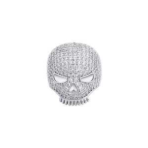Excellente qualité, mode fine, bague crâne en diamant cz plaqué or pour hommes disponible à un prix abordable - Product Image 1