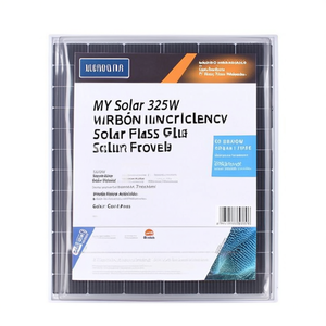 Panneau solaire monocristallin haute efficacité MY Solar 325W avec couvercle avant en verre - Product Image 2