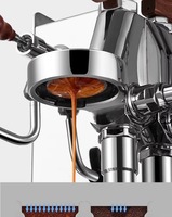 Nouvelle machine à expresso professionnelle commerciale, double chaudière en acier inoxydable, pression de 9 bars, fonctionnement semi-automatique, économie d'énergie