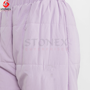 Pantalon d'hiver décontracté tendance en toile premium rembourrée, 100 % polyester écologique, style streetwear, avec cordon de serrage – Grande vente - Product Image 4