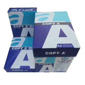 En üretici şirket satış A4 boyutu beyaz renk A4 kağıt 80gsm çift bir A4 kopra kağidi kağıt