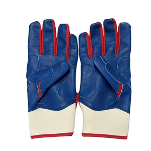 Prix de gros Personnalisé Rouge & Noir Couleur Durable Cabretta Gants de Frappeur de Baseball en Cuir Gants d'Entraînement Sportif - Product Image 5