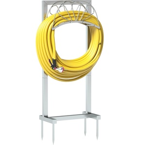 Support de tuyau mural robuste 150FT cintre de tuyau d'arrosage en métal crochet de stockage de tuyau d'eau antirouille organisateurs de Garage extérieurs - Product Image 6