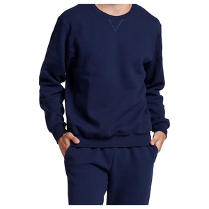 เสื้อฮู้ดสวมหัวแบบสวมหัวผ้าขนแกะคอตตอน100% สำหรับผู้ชายระบายอากาศได้ใส่สบายปักเทคนิคไว้สำหรับฤดูหนาว - Product Image 4