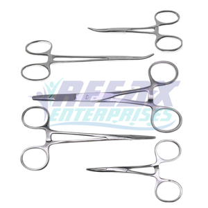 REEAX ENTERPRISES Vente en gros 5 pinces à moustiques Olsen en acier inoxydable Source d'alimentation manuelle droite et incurvée - Product Image 1