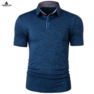 Vente en gros d'usine OEM de polos de golf de haute qualité avec impression par sublimation, nouveaux designs, t-shirts 92% polyester 8% spandex pour hommes - Product Image 4