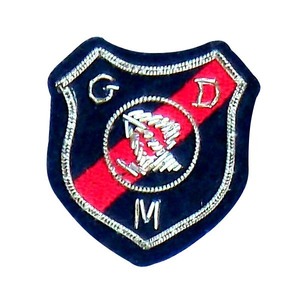 NEW Metal <b>Badges</b> with Hand Embroidery & Bullion Wire Sequin Decoration - Product Image 1