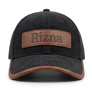 Gorra de Béisbol RIZNA de Sarga Vaquera, 6 Paneles, Ajustable, Unisex, Deportiva, Formal, Casual, con Logotipo Bordado en 3D en el Panel Frontal, Azul, de Algodón - Product Image 1