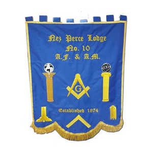 Venta al por mayor Freemason Regalia Banners hechos a mano por encargo Craft Masonic Regalia Banners para la venta - Product Image 2