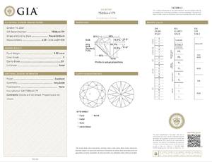 B2B d'vins สำหรับ Gia ได้รับการรับรอง1.12 CT เพชรสีขาวหลวมธรรมชาติกลม F สี EX CUT FL บริสุทธิ์เพชรสีขาวสูง - Product Image 2