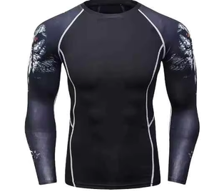 Customized <b>Printed</b> Rash Guard BJJ Sublimation Guards MMA Martial Arts Wear From Pakistan Manufacturer - Product Image 6