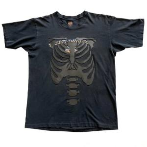 Personalizada de alta calidad de cuello redondo de impresión de calavera de algodón personalizado desgastado Boxy Fit gráfico camisetas para los hombres - Product Image 1