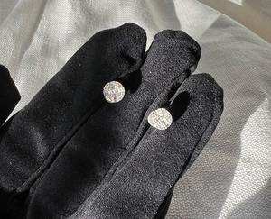 White Moissanite <b>Sterling</b> <b>Silver</b> Earring Beautiful Earring Customized Jewelry Wedding Gift For Women Anniversary Gift for Her - Product Image 2