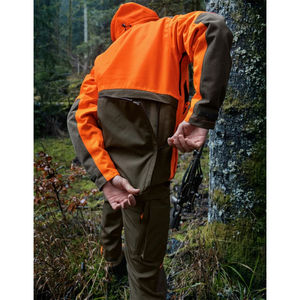 Combinaison de chasse unisexe sur mesure de qualité supérieure, manches longues, fermeture éclair, capuche, multi-poches, survêtement, randonnée hivernale, coupe-vent, imprimé - Product Image 3