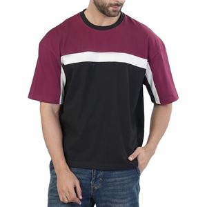 Summer 220 Gsm Cotton Blank Custom Color <b>Longline</b> Casual Wear Breathable Arrival Jersey <b>T</b>-<b>Shirt</b> Pattern Panel Design Plus Size - Product Image 1