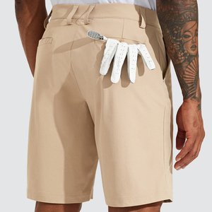 Short de golf athlétique décontracté pour hommes, léger, à séchage rapide, extensible dans les 4 sens, avec logo personnalisé, short d'extérieur pour hommes - Product Image 5