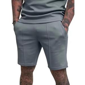 Pantalones Cortos Deportivos Casuales para Hombre de Alta Calidad, Hechos de Lona de Poliéster con Diseño Transpirable, Cintura Elástica y Logotipo Frontal - Product Image 3