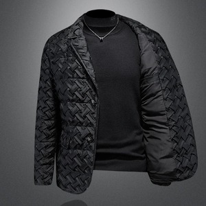 2025 nouveauté hiver 80% duvet de canard blanc vestes hommes mâle épais blazer manteau hommes pardessus 9315 - Product Image 5