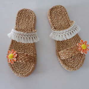 Pantuflas de hierba marina veganas/orgánicas y cómodas/hechas en Vietnam - Product Image 6