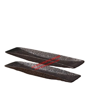 ถาดเสิร์ฟเนื้ออลูมิเนียมสำหรับงานแต่งงานดีไซน์ทันสมัยรูปทรงสี่เหลี่ยมผืนผ้าสำหรับโรงแรมร้านอาหาร - Product Image 1