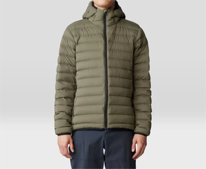 Mens Lightweight Puffer <b>Jacket</b> <b>Waterproof</b> Breathable Polyester Coat for Travel Casual Wear with Custom Logo Option - Product Image 1