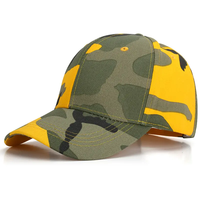 Gorras de béisbol tácticas con estampado de camuflaje, correa ajustable de algodón, deportes al aire libre Unisex, suministro de fábrica OEM, sombreros de 6 paneles de camuflaje