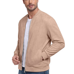 Offre spéciale, blouson d'hiver à fermeture éclair pour hommes, vêtements de ville à la mode, blousons d'hiver en cuir suédé résistant au froid pour hommes - Product Image 4