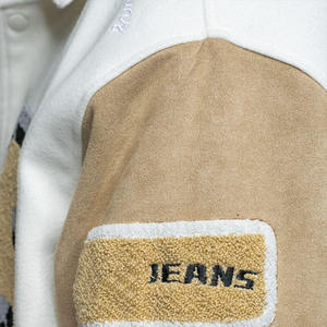 Veste universitaire pour homme, style streetwear, hiver 2025, personnalisable OEM, broderie de logos, respirante, pour l'école, le collège, le baseball - Product Image 3