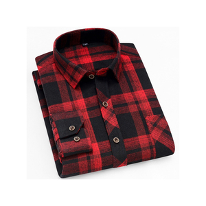 Usine en gros de haute qualité à manches longues hommes chemises habillées Patchwork motif popeline respirant Polyester coton été - Product Image 4