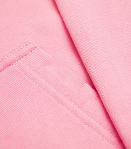 Custom Plain <b>Pink</b> Oversized <b>Hoodie</b> Unisex Heavyweight Pullover Sweatshirt with Kangaroo Pocket Ribbed Cuffs and Snap Button - Product Image 4
