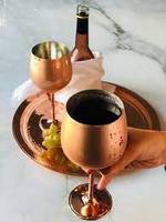 Gobelet traditionnel en cuivre fait main, vaisselle indienne pour la maison et les repas, écologique, anti-fuite, pour les fêtes et les mariages
