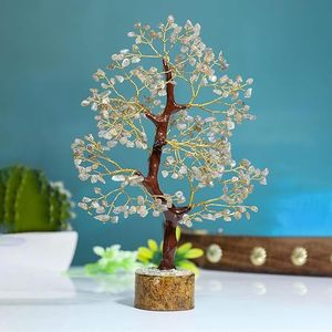 Wholesale Handmade 300-Chip Labradorite <b>Tree</b> <b>Crystal</b> Bonsai Fortune Money Home Decoration Good Luck Stone Gift New Year Souvenir - Product Image 6