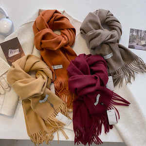 Best Womens Solid Color Cashmere-Like <b>Shawl</b> Soft Winter Long <b>Wrap</b> 2025 - Product Image 2