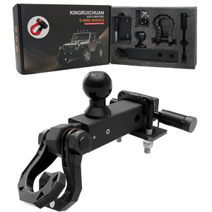 Tham vọng xoay D Vòng riêng biệt còng Trailer Hitch Receiver & 2-inch bóng núi 3/4 "còng với 2" Kéo bóng núi 23t - Product Image 1