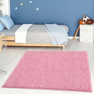 Ensemble de tapis Myshaggy en tissu uni rose, 60x110 cm - Product Image 6