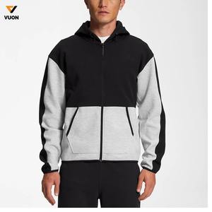 Logo personnalisé OEM Survêtement de sport pour hommes de haute qualité Sweat à capuche à fermeture éclair en polaire Cotton Tech pour l'hiver en salle de sport - Product Image 1