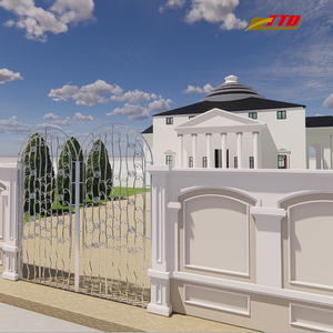 Fournisseur vietnamien de portail en fer forgé avec accessoires d'automatisation, conception de panneau personnalisée pour allée et portail de jardin - Product Image 5