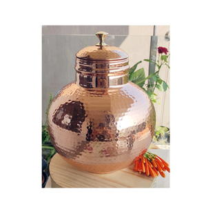 Pot de distributeur d'eau en cuivre pur avec couvercle Pot de réservoir d'eau papillon Avantages pour la santé à bon prix - Product Image 6