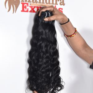 100% Raw sin procesar color virgen negro tejido ondulado solo ahogan paquete templo extensiones de cabello humano vietnamita - Product Image 3