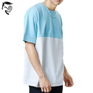 Stock de t-shirt surdimensionné pour hommes fabriqués par des professionnels à vendre/T-shirt surdimensionné pour hommes teint uni léger - Product Image 2